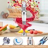 Cordless Immersion Blender Handheld: 3-in-1 Rechargeable Electric Hand Blender Stick,