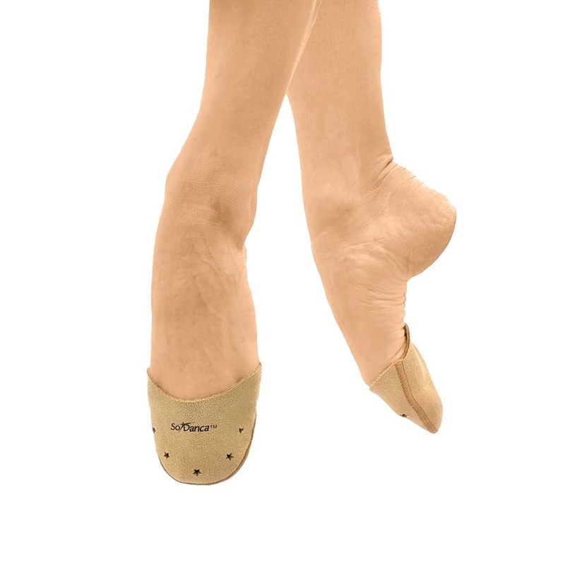 Microsuede Silicone Gel Toe Pads for Pointe Shoes, Vented (M)