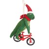 Sass & Belle T-Rex On A Bicycle Felt Decoration