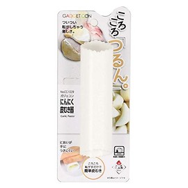 Pearl Metal CC-1229 Peeler, White, Outer Diameter 1.4 x Total Length 5.3 inches (3.5 x 13.5 cm), Garlic Gadecon