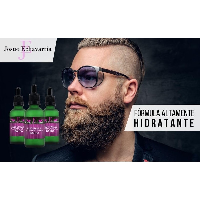 6 Frascos Aceite Acondicionar de Barba y Bigote 300ml