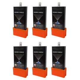 アクモキャンドル 6個セット 水に浸けると光るLEDライト 防災用灯