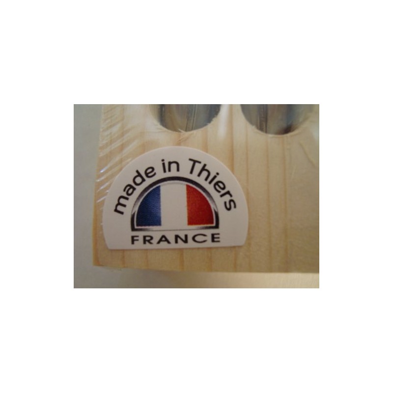 Jean Dubost Laguiole 6-Piece Steak Knives, Multi Colored Handles