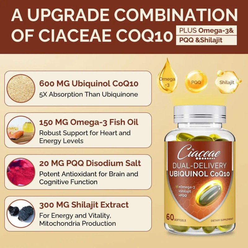 Ciaceae Coq10 Ubiquinol 600 Mg 60 Cpsulas Blandas