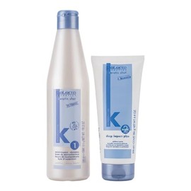 Salerm Cosmetics Kit Shampoo de Mantenimiento y Mascarilla con Keratina Tecnologa Europea Antifriz. Resultados Espectaculares Incluye Regalo          