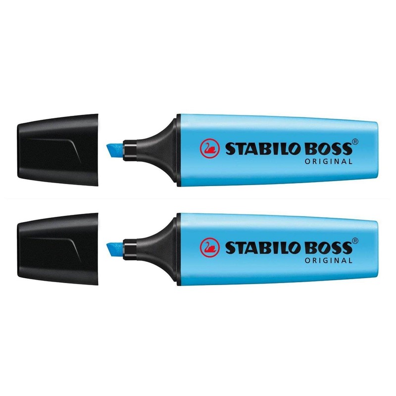 STABILO Boss Original Refillable Highlighters with Bevelled Point 2-5 mm