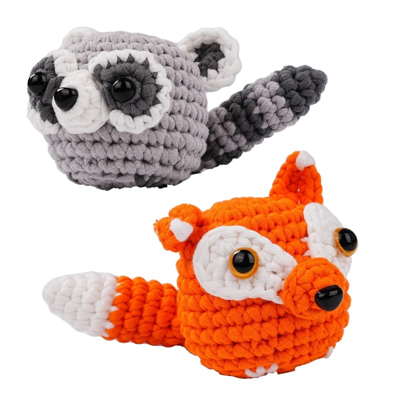 LetCart FoxyCoon Crochet Kit for Beginners - Complete Set of