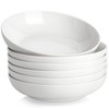MALACASA 8.85" Large Pasta Bowls, 42 OZ White Salad Bowls