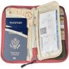 ZOPPEN RFID Travel Passport Wallet & Documents Organizer Zipper Case