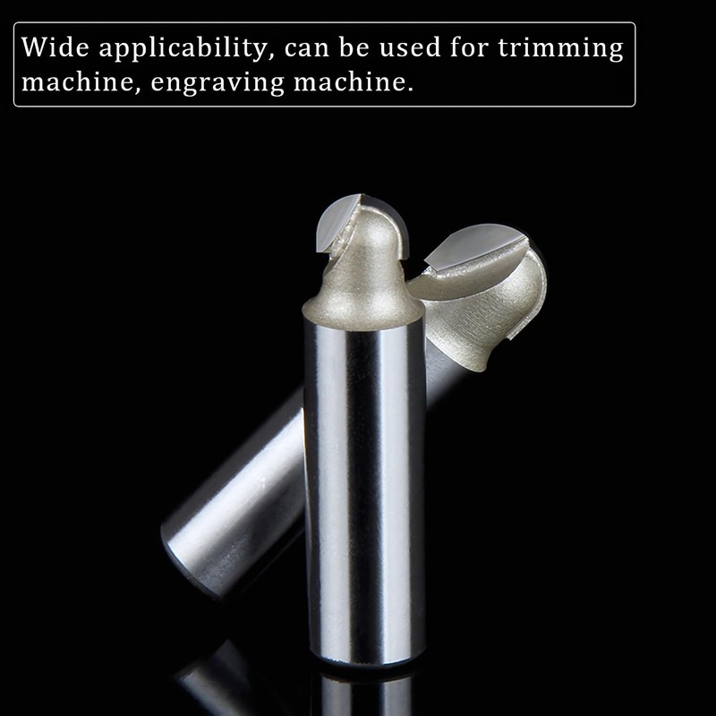 1/2-inch Shank, 7/8-inch Cutting Dia, 2-Flute, Carbide Tipped Groove Round