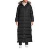 Lands' End Womens Maxi Down Coat Black Regular X-Small