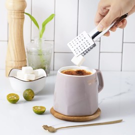 Royal Cuisine Tea Bag Squeezer, Stainless Steel Tea Bag Holder Tea Bag Tongs Tea Bag Spoon Tea Bag Strainer Clip for Gripping Ice Cubes Tea Bags for Loose Tea Loose Leaf Gripping Ice Cubes (15cm)