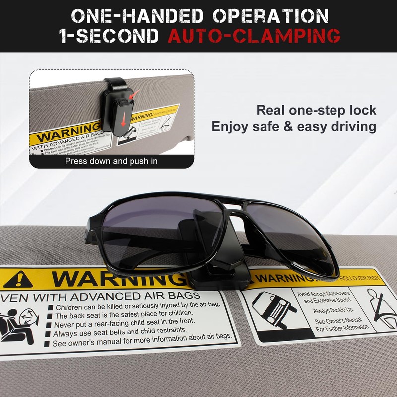 PEVAST Left & Right Sun Visor with Upgraded Bright LED