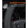 SZYUCHEN D-Shaped Steering Wheel Cover for Nissan Rogue Altima Sentra