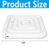 Tlswshsy 4.2Ft Inflatable Hot Tub Cover- Energy Saving Lid for