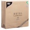 50 Stück Premium Qualität Bettwäsche Gefühl Sand Servietten ROYAL Collection 1/4-Falz