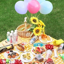 Picnic mat orange check mat 150x200cm 2ea