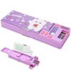 Pop Up Pencil Case, Cartoon Pencil Cases with Compartment Multifunctional