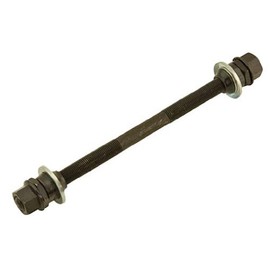 Alta Bicycle Rear Hub Axle 3/8" x 175mm Long in Black.