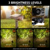 Solar Spot Lights Outdoor,IP65 Waterproof 40 LEDs Solar Landscape Spotlights,USB
