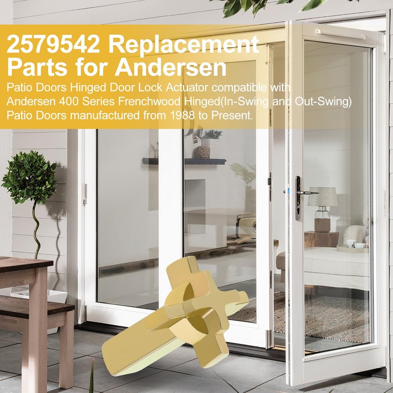4 Pack Replacement Andersen hinged Patio Door Lock Actuator, Compatible