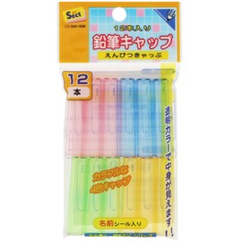 Sunstar Sect Pencil Cap, 4 Colors, Pack of 12 (5032903)