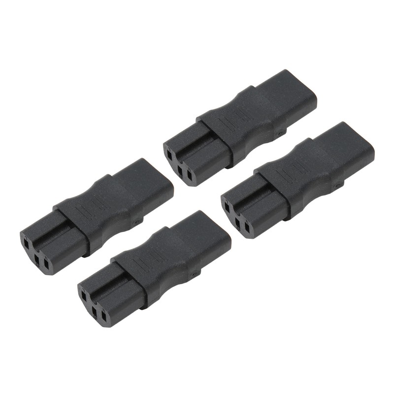 4pcs IEC320 C13 to IEC320 C15 Power Adapter Professional Standard