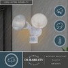 VAXCEL White Motion Sensor Dusk to Dawn Outdoor Security Flood