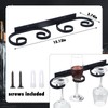 Wenqik Wall Mounted Wine Glass Rack Stemware Wine Glasses Holder