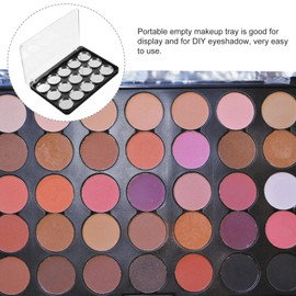 NOLITOY Empty Magnetic Eyeshadow Makeup Palette, 15 Color Magnetic Eyeshadow Palette Empty Eyeshadow Palette DIY Eyeshadow Palette for Makeup Black