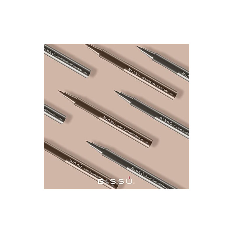 Bissú Plumín Para Cejas, Pelo a Pelo. (01 castaño Cenizo)