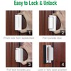 CRANACH Home Security Door Reinforcement Lock, 3” White – Child
