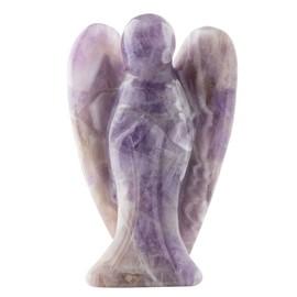 Earth Story 5 cm Amethyst Angel – Hand-Carved Healing Crystal for Protection & Spiritual Growth