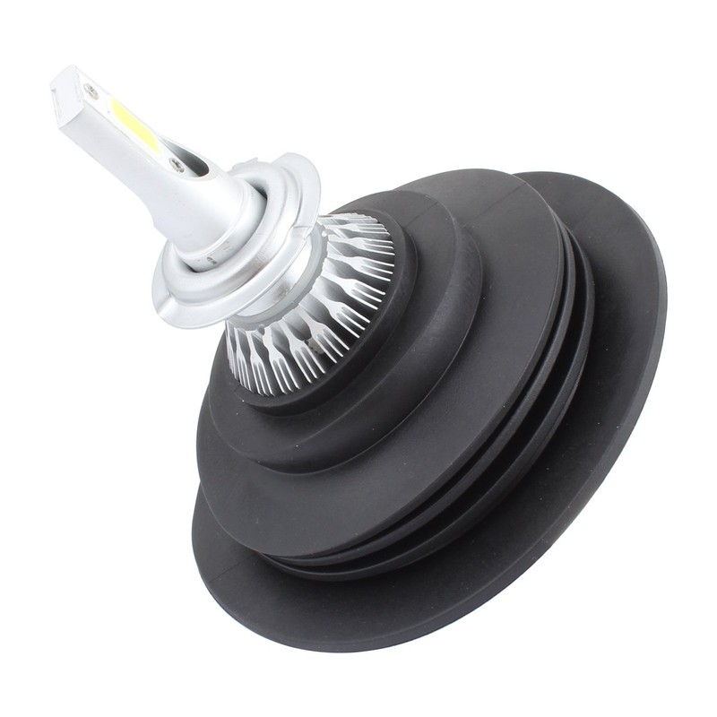 TOMALL PVC Rubber Seal Dustproof Cover for Headlight Conversion Kit