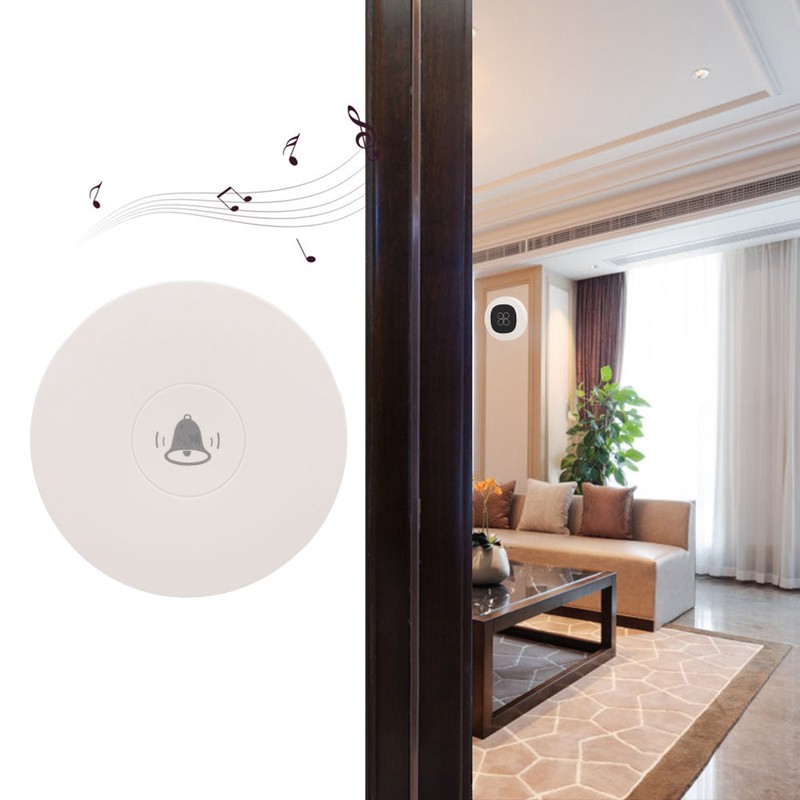 Self Generating Wireless Doorbell Battery Free 2 Receivers Four Leaf
