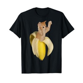 Banana Cat Crying Sad Kitten Cute Kitty Funny Silly Cats T-Shirt for Men Women Girls Kids
