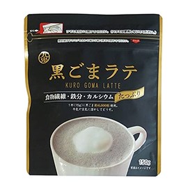 Kuki Black Sesame Latte, 5.3 oz (150 g), Japanese Soybean Soybean Soybean Sugar, Additive-Free, Calcium, Iron