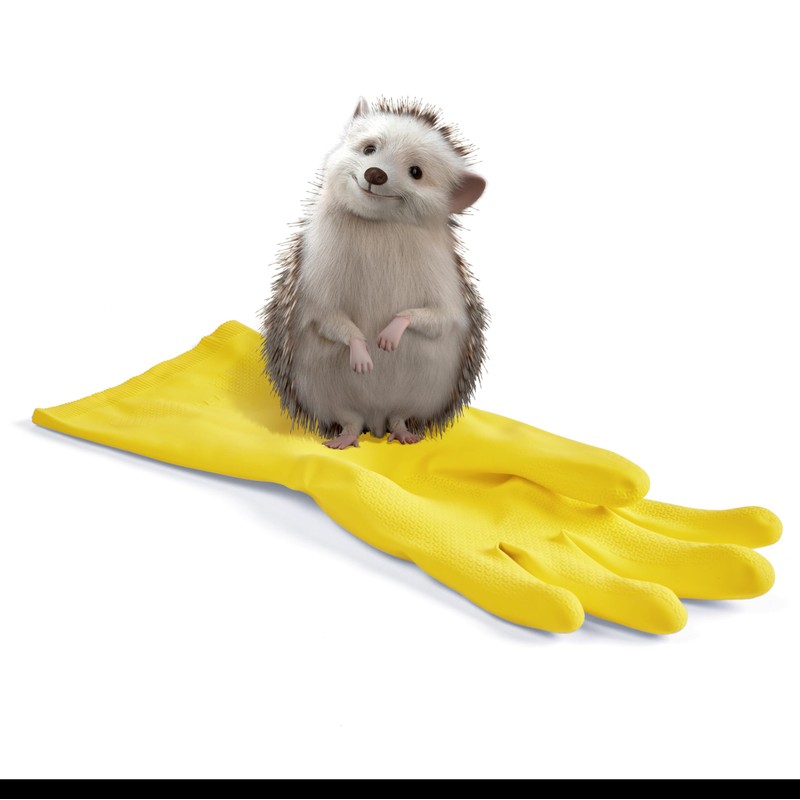 Spontex Everyday Protect Rubber Gloves | Large Size | Antibacterial