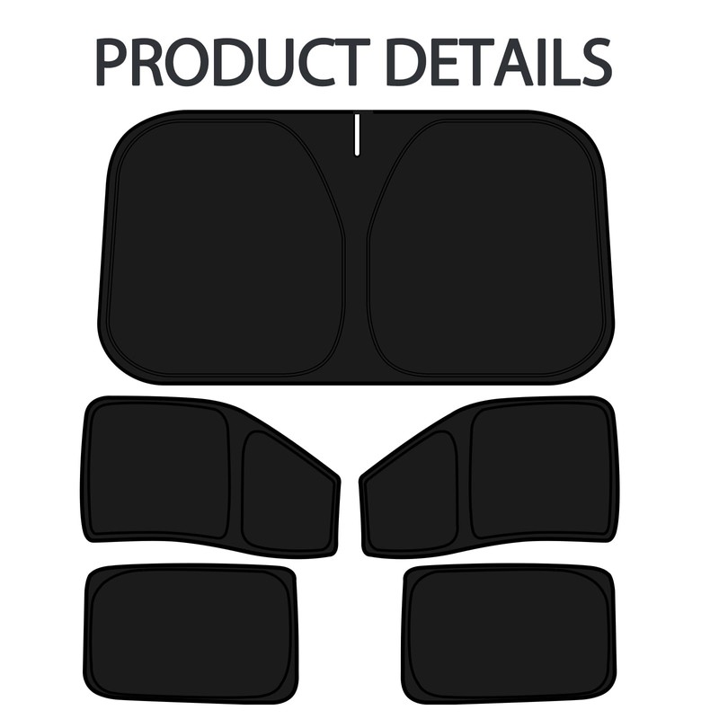 D-Lumina Windshield Sun Shade for Fo-rd F-150 2021-2025 F150 Crew