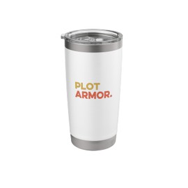 Plot Armor Main Character Protagonist Story Tween Gen Z Meme Stainless Steel Insulated Tumbler