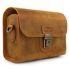 MegaGear MG1725 Pebble Genuine Leather Camera Case Bag for Instant