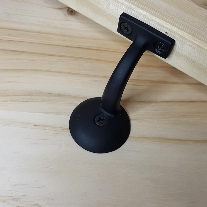 Handrail Bracket Round for Stairways with Mounting Screws - Set