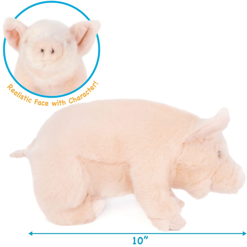 TigerHart Perla The Pig - 10 Inch Stuffed Animal Plush