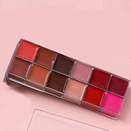 Paleta De Colores Para Labios Maquillaje Labial Mate De Larga Duración Con Set De Brillos Labiales Versátil Textura Para Mujer, Madre E Hija
