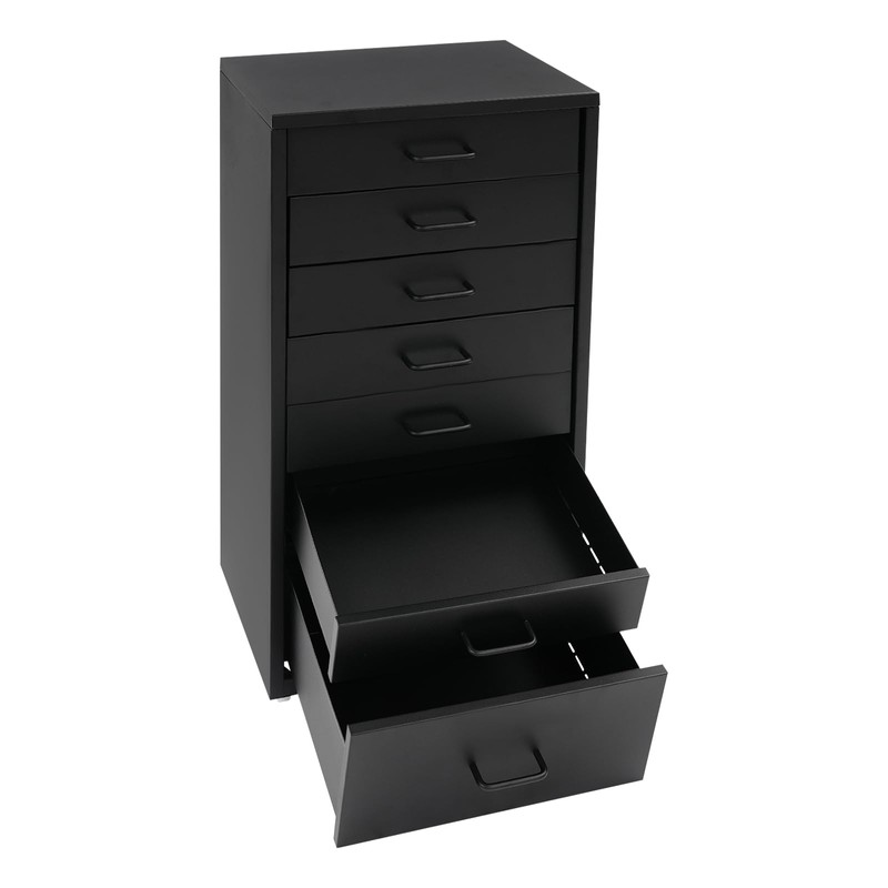 NTINGDE 7-Drawer Bedside Table Storage Cabinet Mobile File Cabinet with