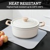 KIOEEE Clear Plastic Placemats Set of 6-Polypropylene Table Protector for