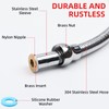 LEEGAWU Shower Hose, 79 Inches Extra Long Stainless Steel Handheld