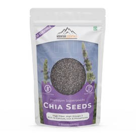 MOUNTAIN ESSENTIALS Premium Raw Chia Seeds (Black) 8.8 Oz Non GMO | Gluten Free | Omega-3 & Protein-Rich Super Seeds for Smoothies, Salads and Chia Puddings 10 Serving Per Pouch Pack of 1