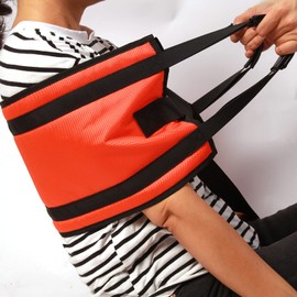 Transfer Belt with PUHandle-for Patient Transfer Lift Sling,Transfer Boards for Elderly Safety Lifting Aids,Home Bed Assist,Quick Release Buckle Easy and Safty (Orange)