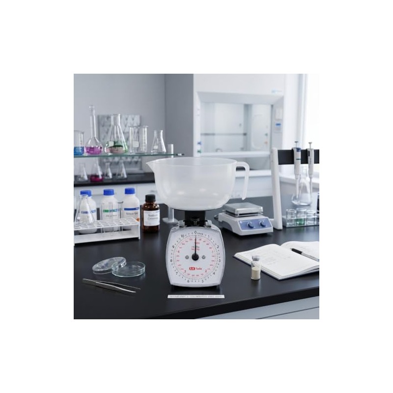 Tada báscula de alimentos analógica de 5 kg, esfera mecánica,